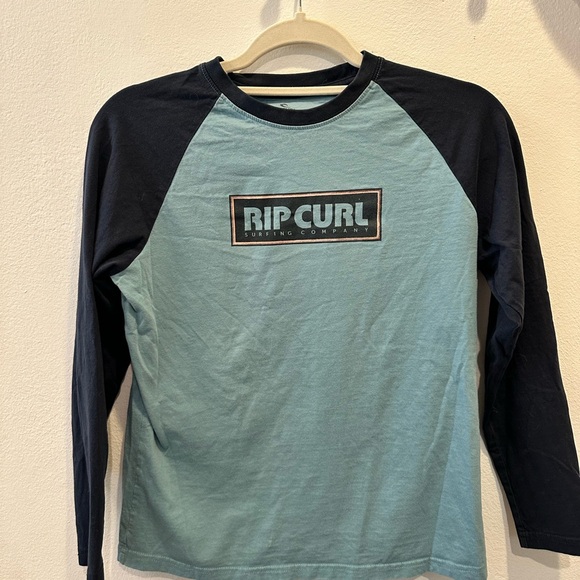 Rip Curl 3/4 Sleeve Tee Blue and Teal - Picture 1 of 3